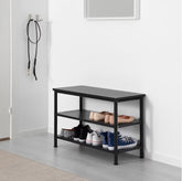 IKEA PINNIG Bench with Shoe Storage, Black 79x35x52 cm